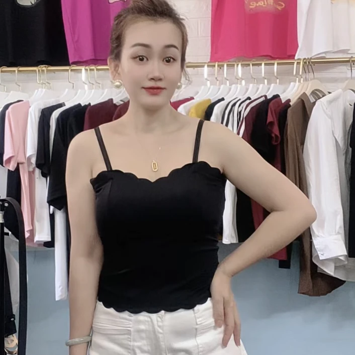 修身显瘦吊带背心女小蛮腰设计双肩带内搭打底时尚美背