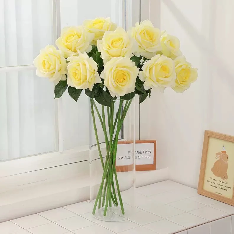 仿真手感保湿玫瑰花假花娟花假花海洋之歌手感保湿玫瑰