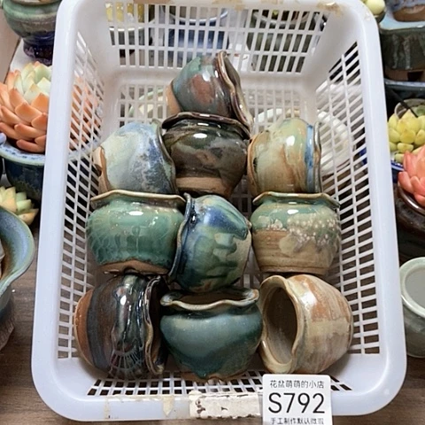 紫砂花盆792微瑕品口径5厘米左右的
