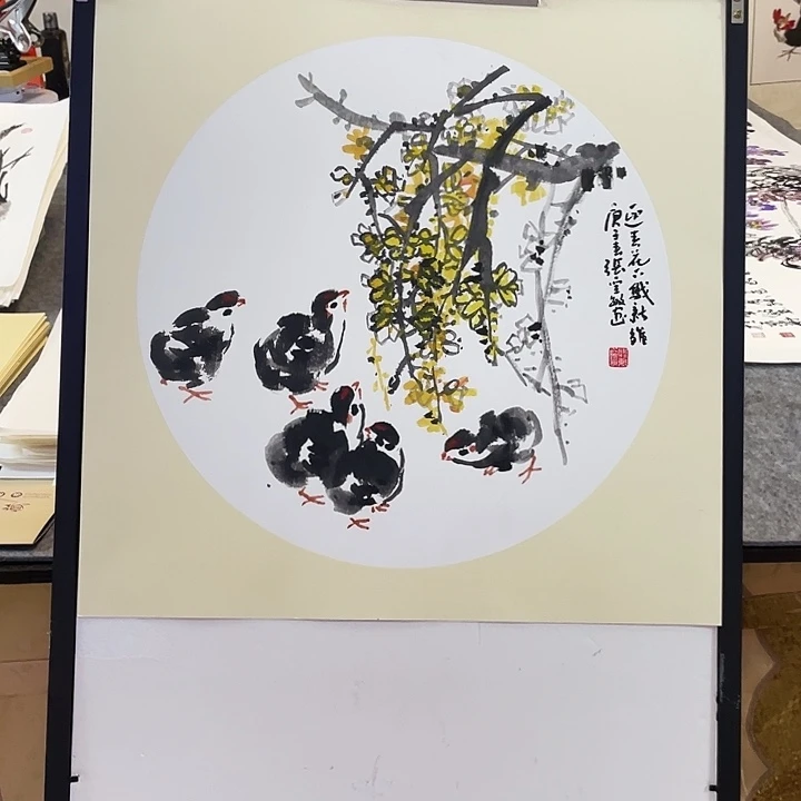 国画张圣敏先生纯手绘作品