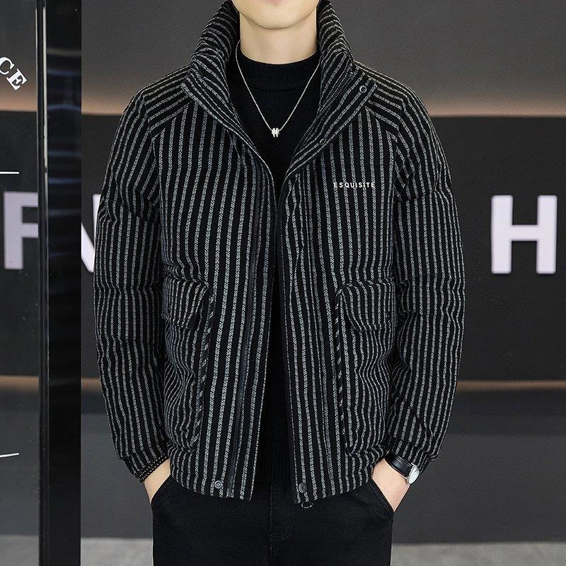 轻奢痞帅男装冬季外套羽绒服男款2025新款爆款美式保暖休闲防寒服