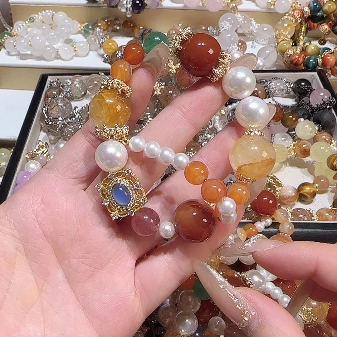 水晶手链未镶嵌吧