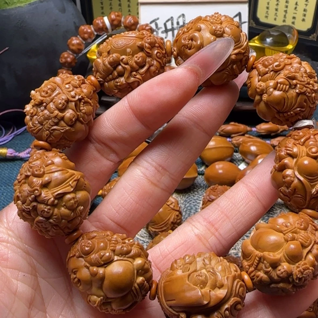 【闪购商品】橄榄核手串百子弥勒