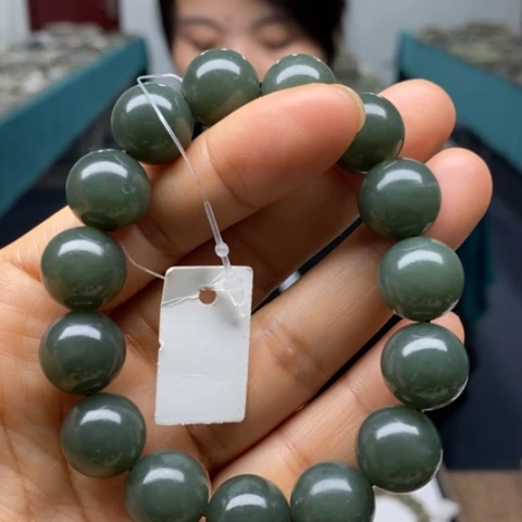 和田玉未镶嵌手链214