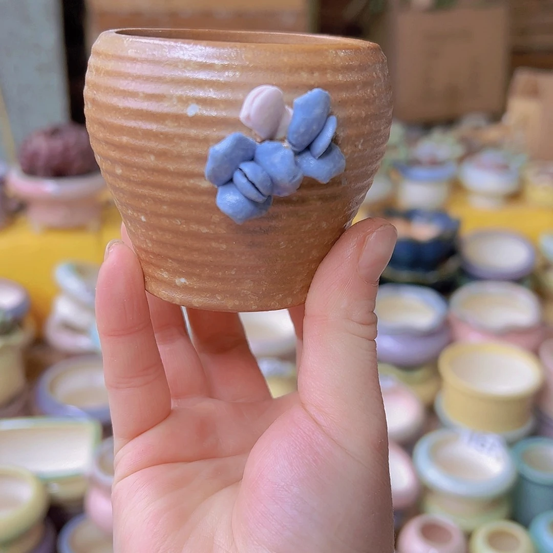 红陶陶瓷花盆当场满12包邮