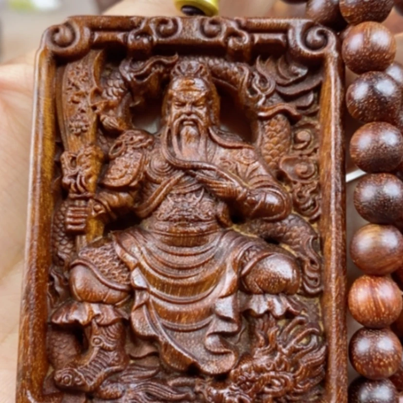 【闪购商品】贡木关二爷牌木雕