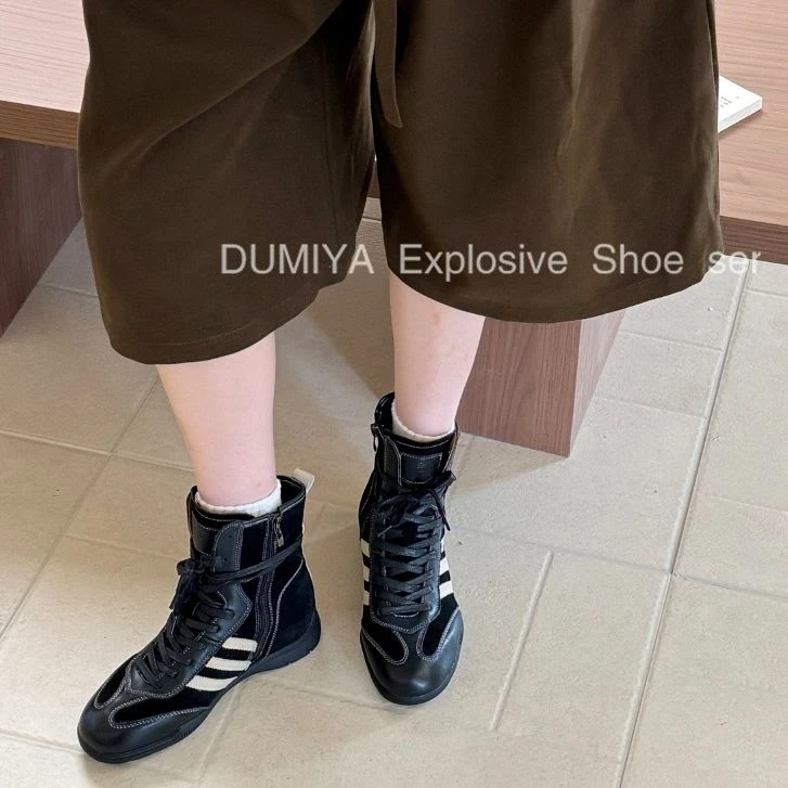 【广州唯品】新款复古做旧个性小众显瘦短靴D6-366691