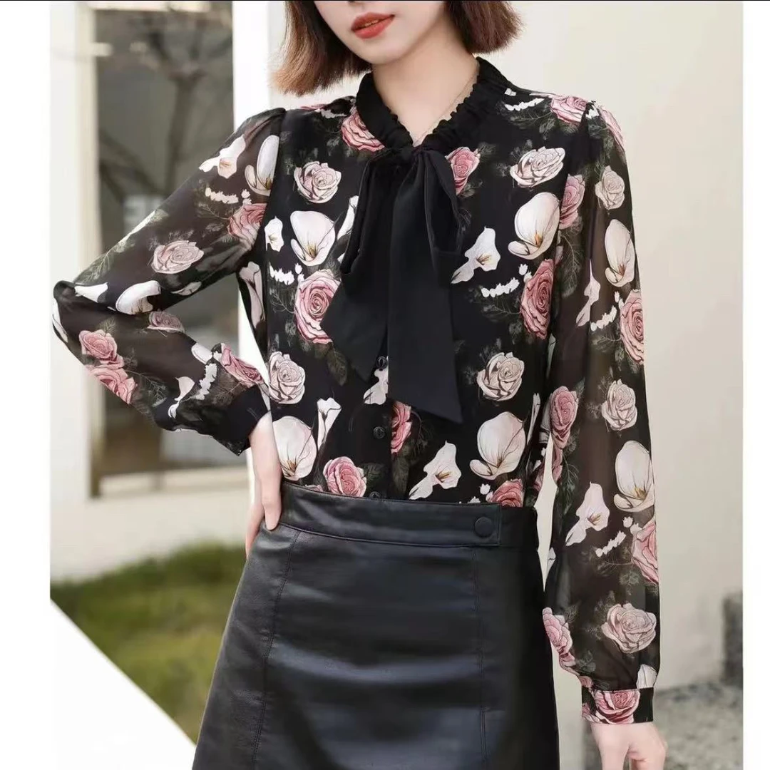 【X136】时尚收腰显瘦气质百搭小衫