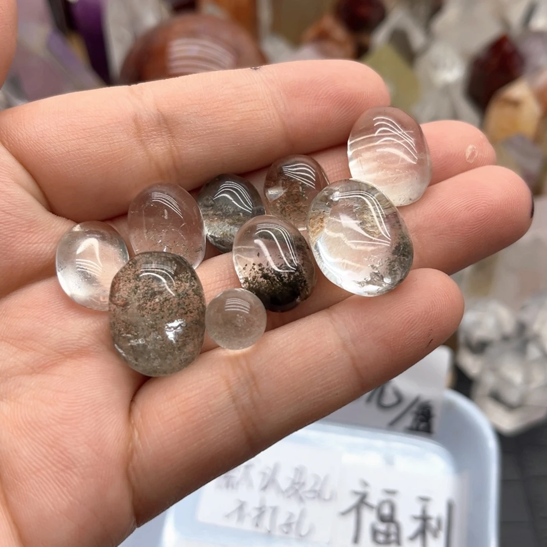 水晶珠宝半成品未镶嵌21 幽灵蛋面