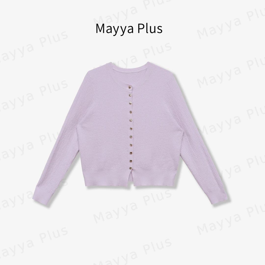 【春意】Mayya Plus麦芽定制轻奢气质显瘦百搭款上衣32518702