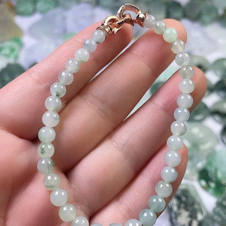 翡翠未镶嵌颈饰珠串