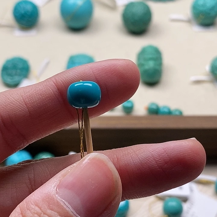 狼***嗷绿松石未镶嵌珠宝奇石8.4✖️7.3