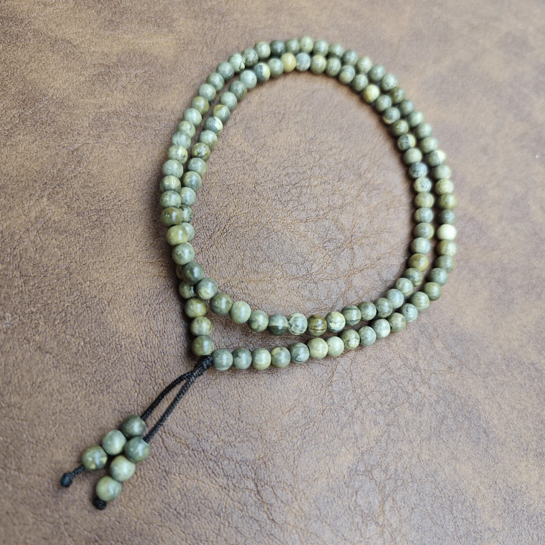 库克楼兰4mm长串114颗籽.无胶磨堵孔.少棕眼线