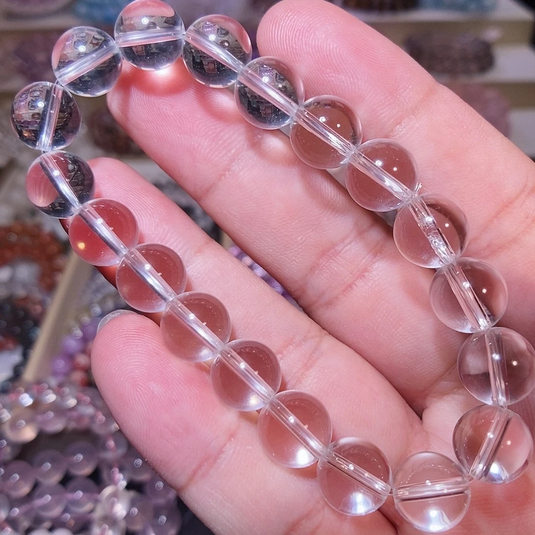 水晶未镶嵌手链白水晶10mm