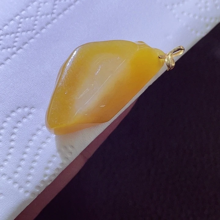 颈饰18K金镶嵌翡翠翡翠