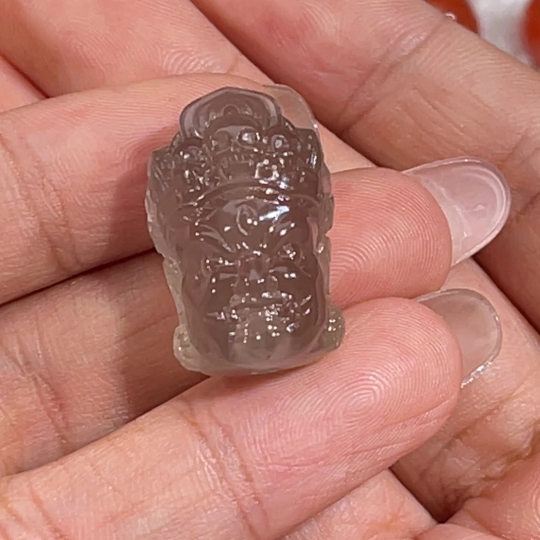 玛瑙/玉髓未镶嵌荔枝洞大黑天