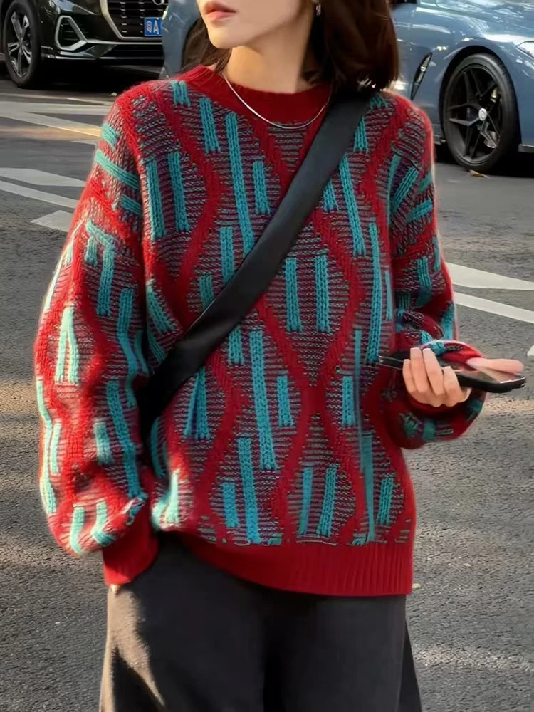 【F800-899】冬季新款时尚通勤气质百搭显瘦长袖针织衫上衣