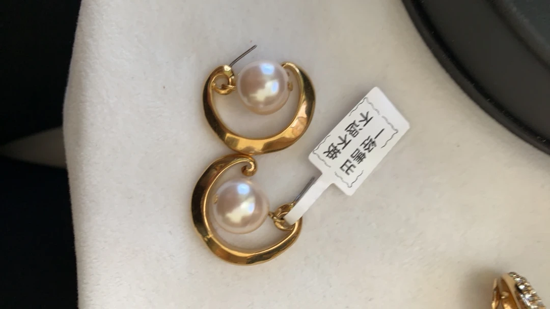 合金耳饰 中古合集乱拍不发耳夹精致轻奢金色复古时尚