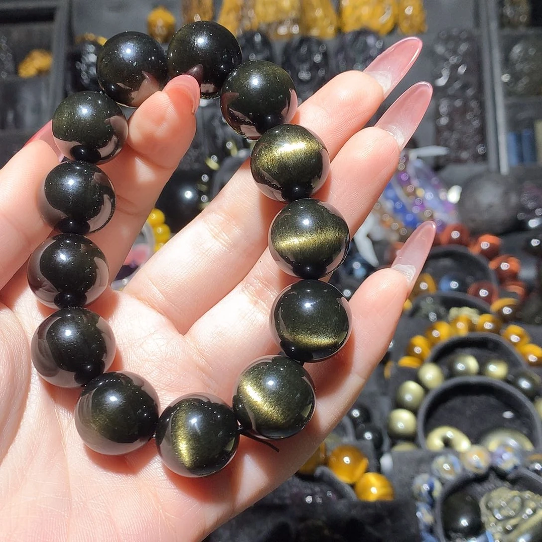 黑曜岩手链未镶嵌A****1