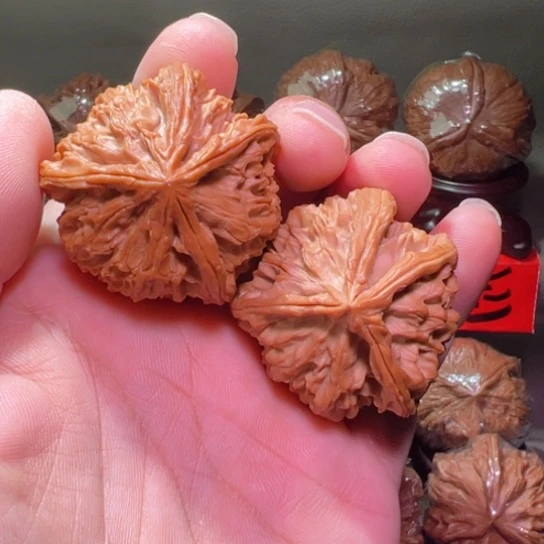 把件文玩核桃顶级龙首龙啸天下灯笼41边42高