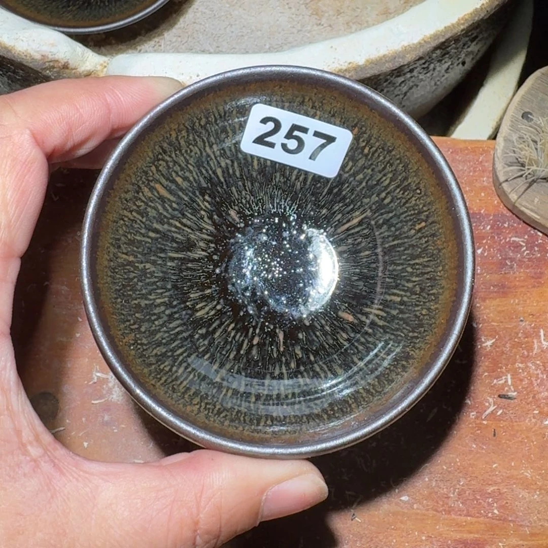 小雨茶盏，手工柴烧，