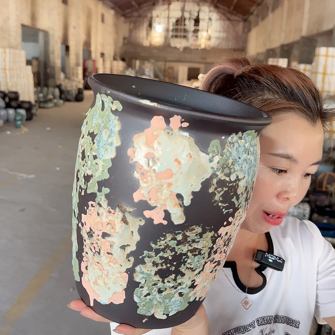紫砂花盆王嫂花盆0919-112高26口20