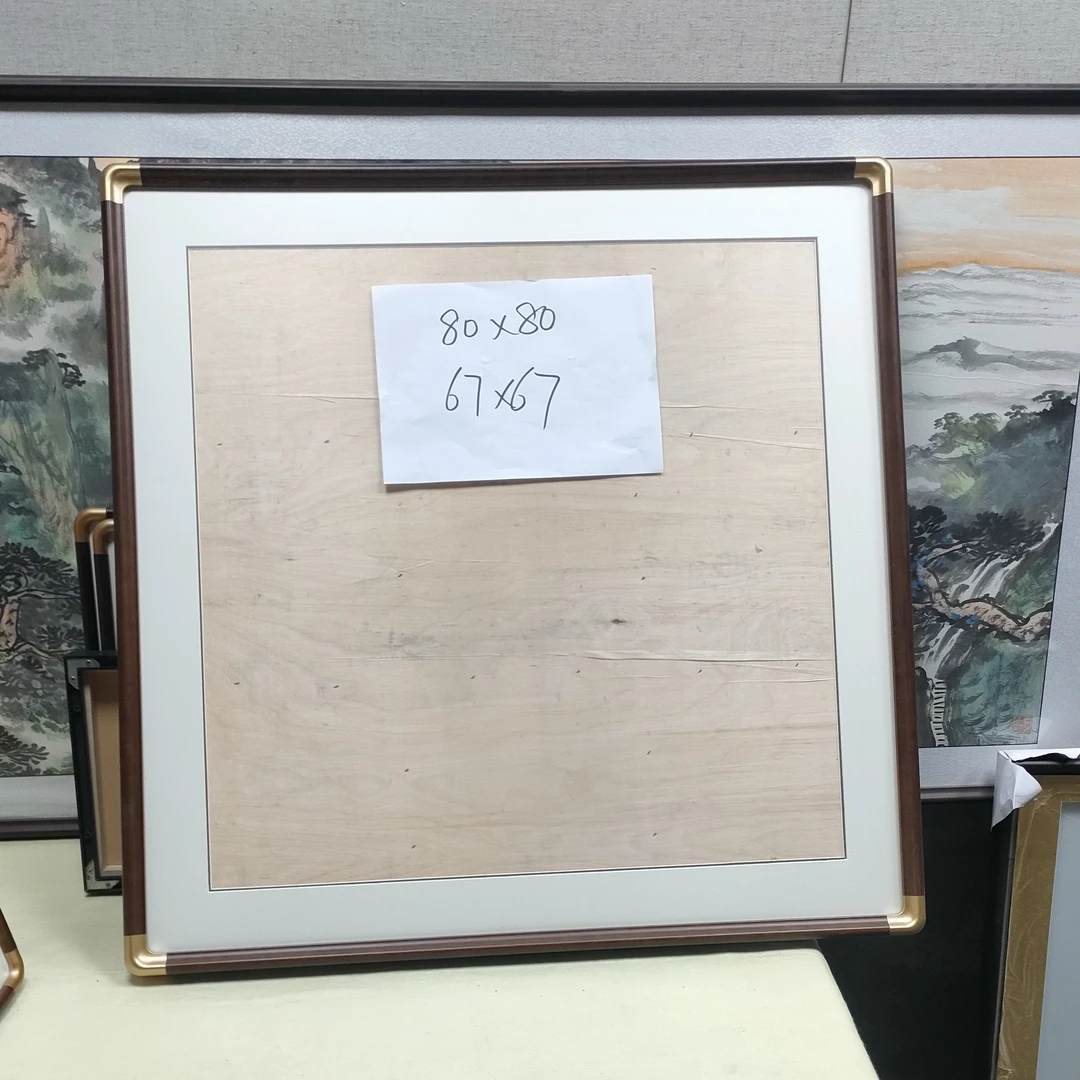 80/80仿铜角实木画框全套配齐