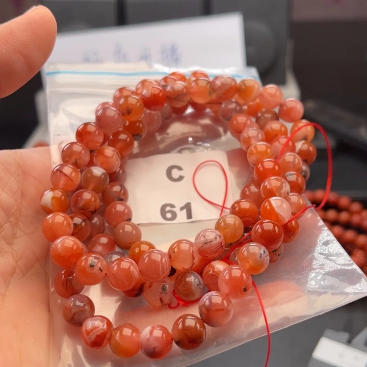 未镶嵌多样性发货默认微瑕9m m南红玛瑙