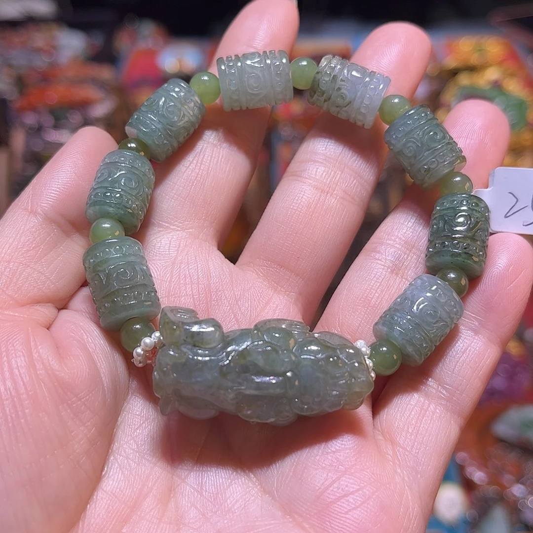 翡翠未镶嵌手链翡翠貔貅手链