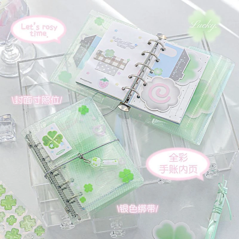 【玛丽推荐】ROSY POSY三折绑带M5活页本高颜值彩色手账本
