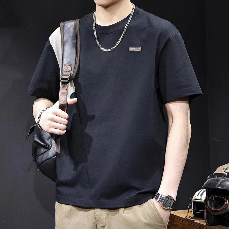 U&PURA高端重磅短袖t恤男款男士夏季新款宽松休闲百搭半袖T恤