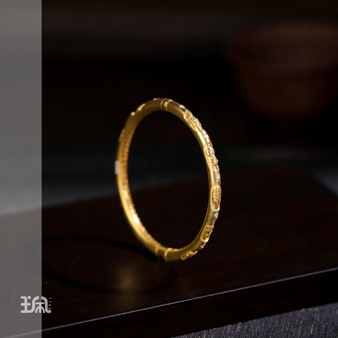 九九来财|18K金*手镯*未镶嵌LYC25010620多样性发其一