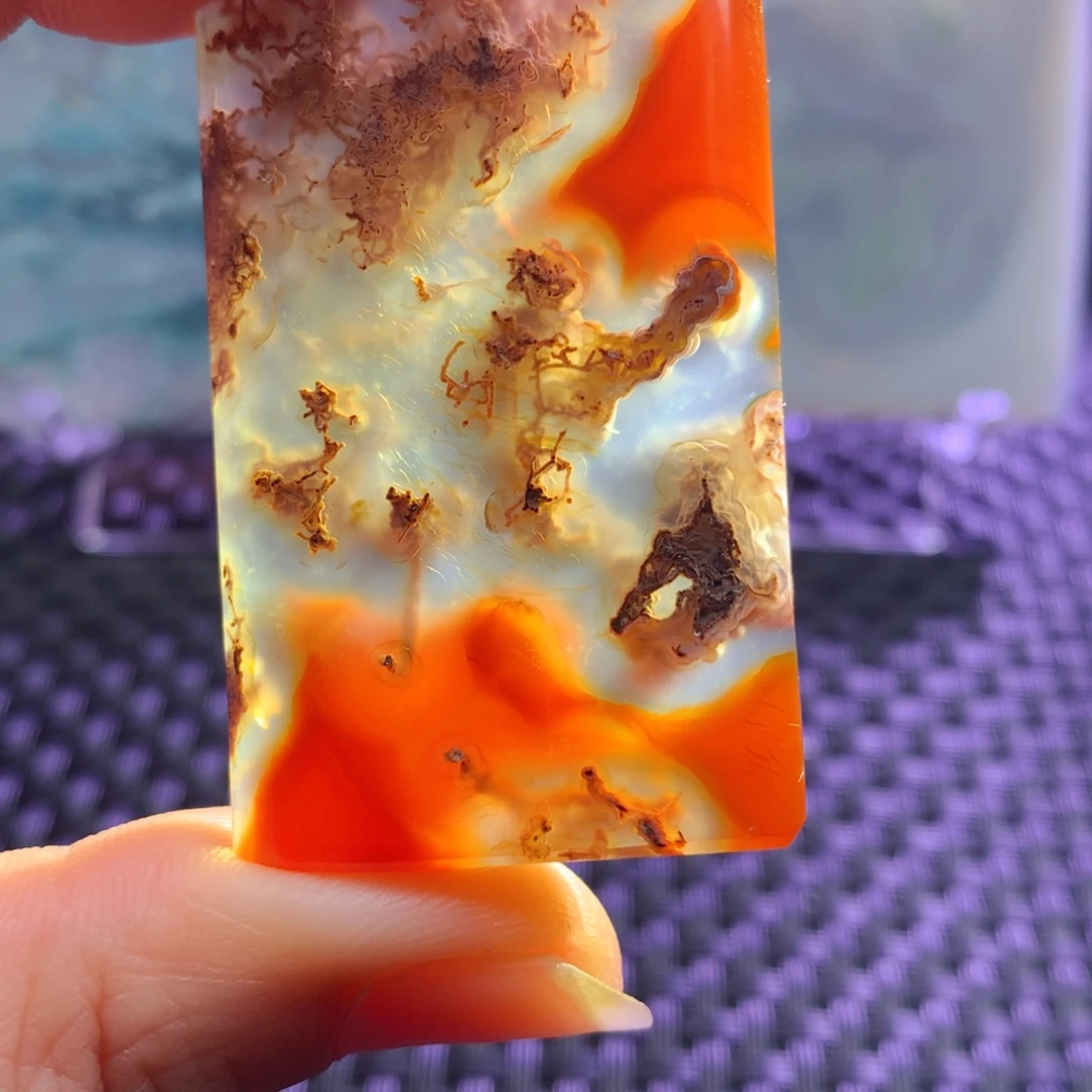 叶***子玛瑙/玉髓合金颈饰