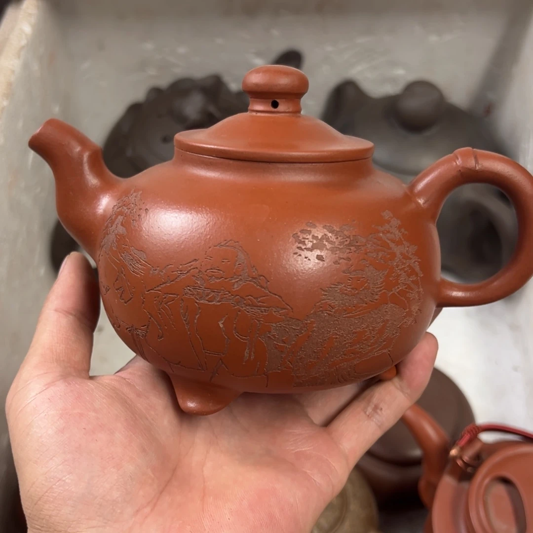 茶壶紫砂宜兴原矿紫砂壶500毫升容量