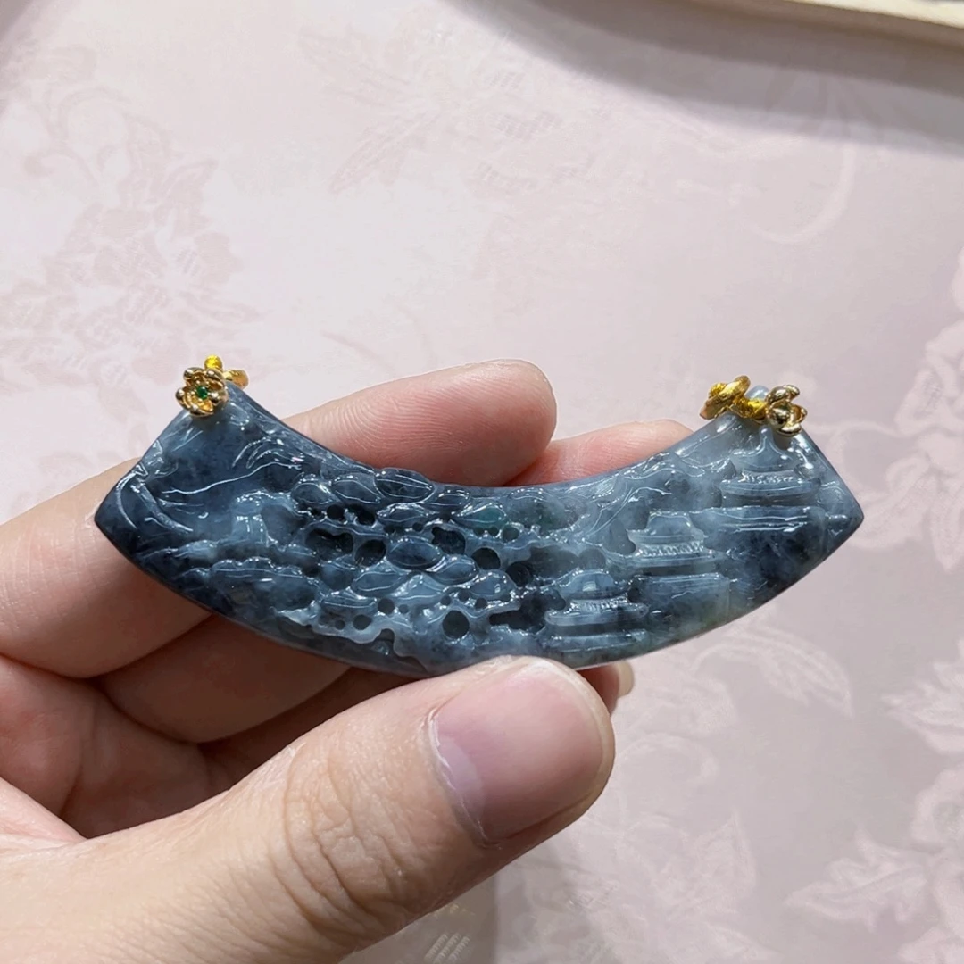 吊坠(赠链)合金翡翠代编织