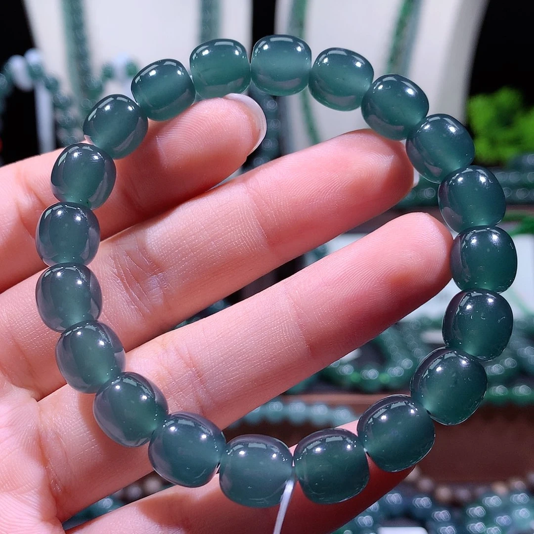 翡翠未镶嵌手链天然a货翡翠手串10