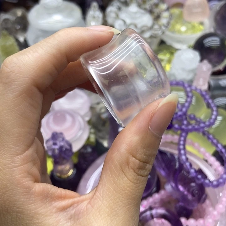 水晶珠宝半成品未镶嵌摆件