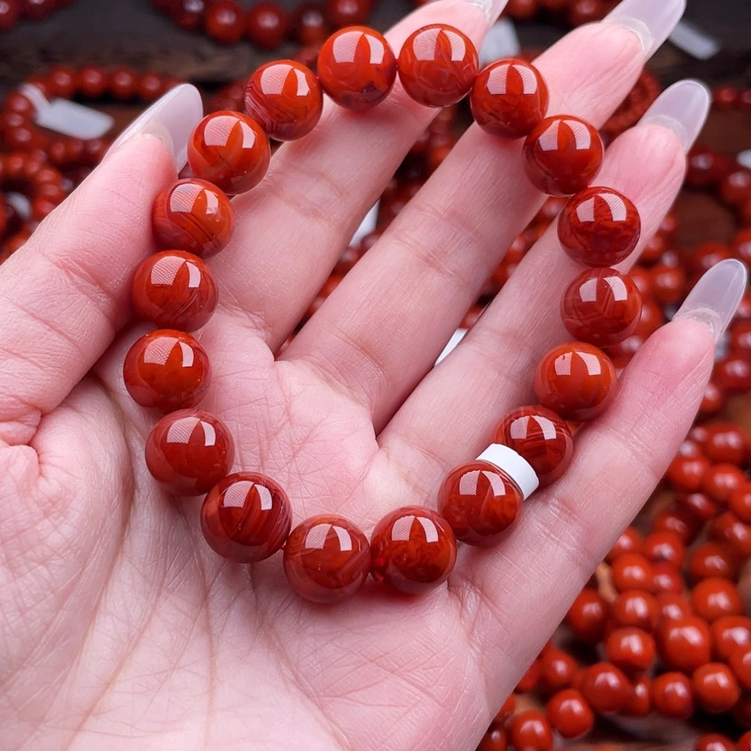 南红玛瑙未镶嵌瓦西手串11mm多样性发一