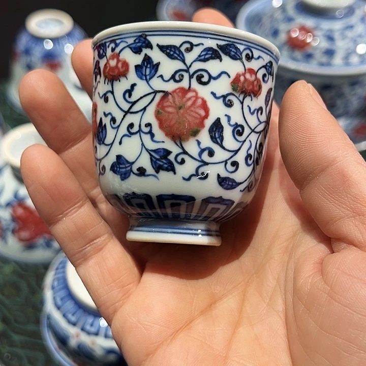 臻玉古坊原矿青花釉里红