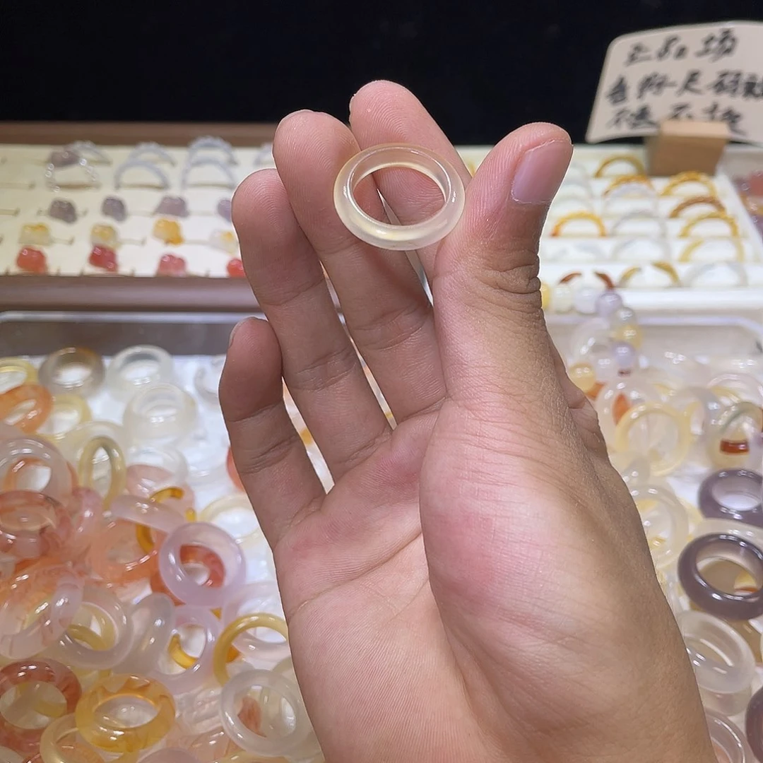 玛瑙/玉髓戒指合金27号港15