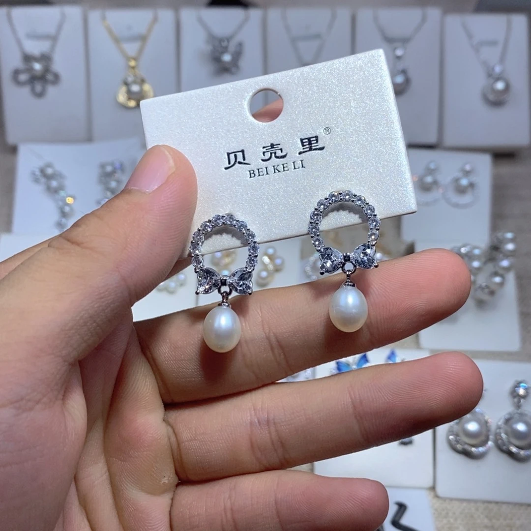 未镶嵌耳饰淡水珍珠