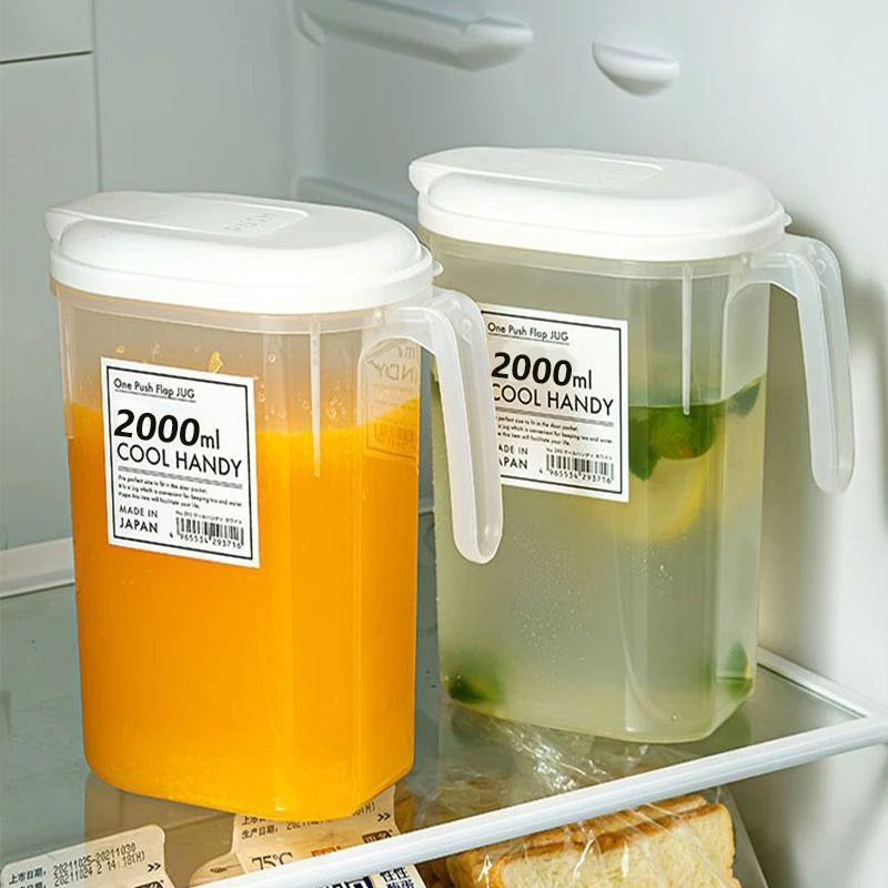 日式冰箱冷水壶凉水杯大容量耐高温夏饮料桶冷泡壶凉水壶简约