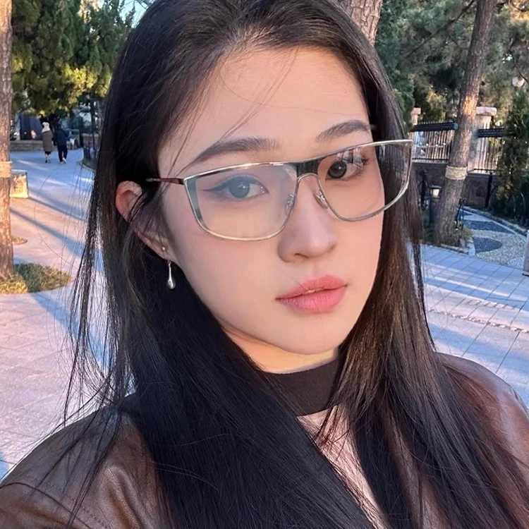 2025新款夏季新品连体防风护目镜y2k猫眼复古凹造型墨镜女款时髦