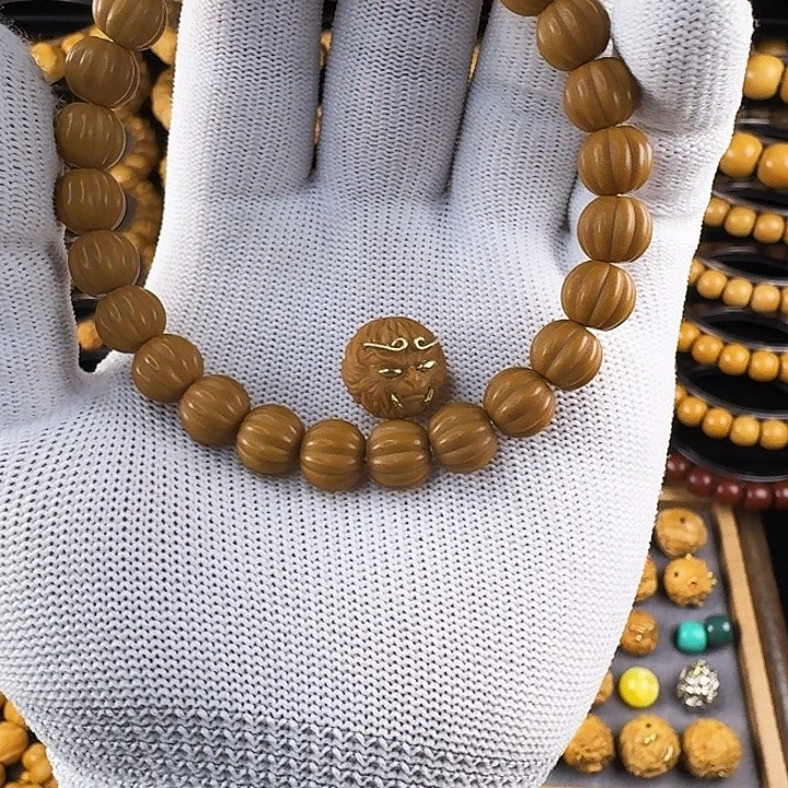 石英石纯铜全品无暇瓜珠 送大圣