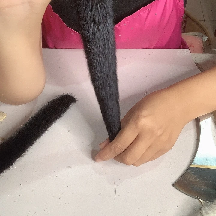水貂尾钥匙扣一个