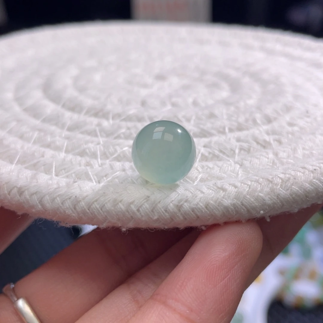 散珠翡翠特色冰晴老料胶润细腻卡11.2mm