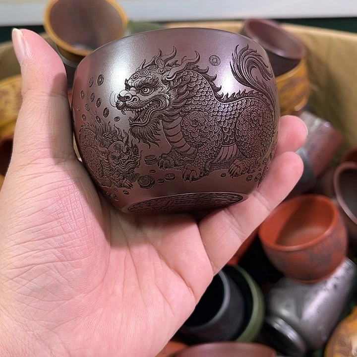 茶杯紫砂全手工紫砂主人杯