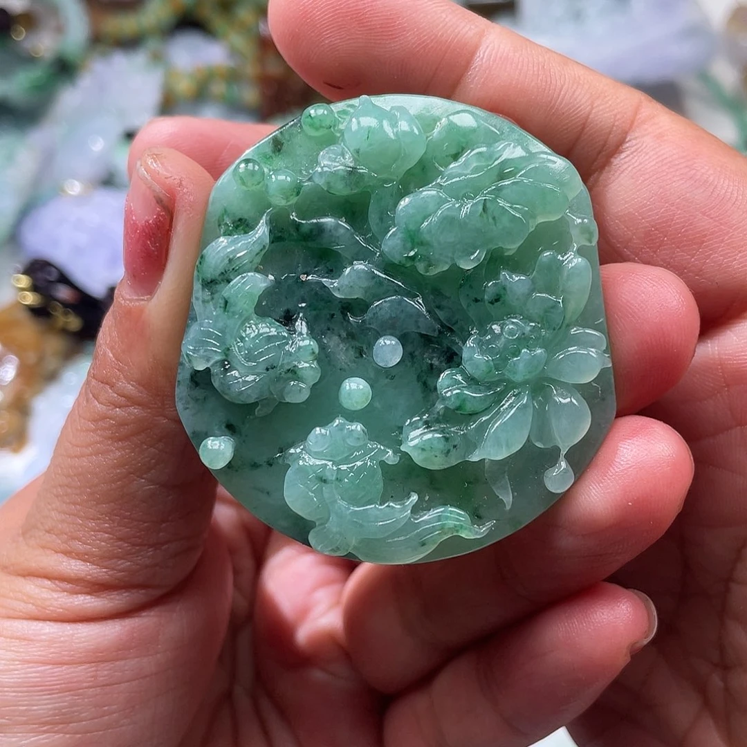 颈饰未镶嵌翡翠翡玉缘翡翠