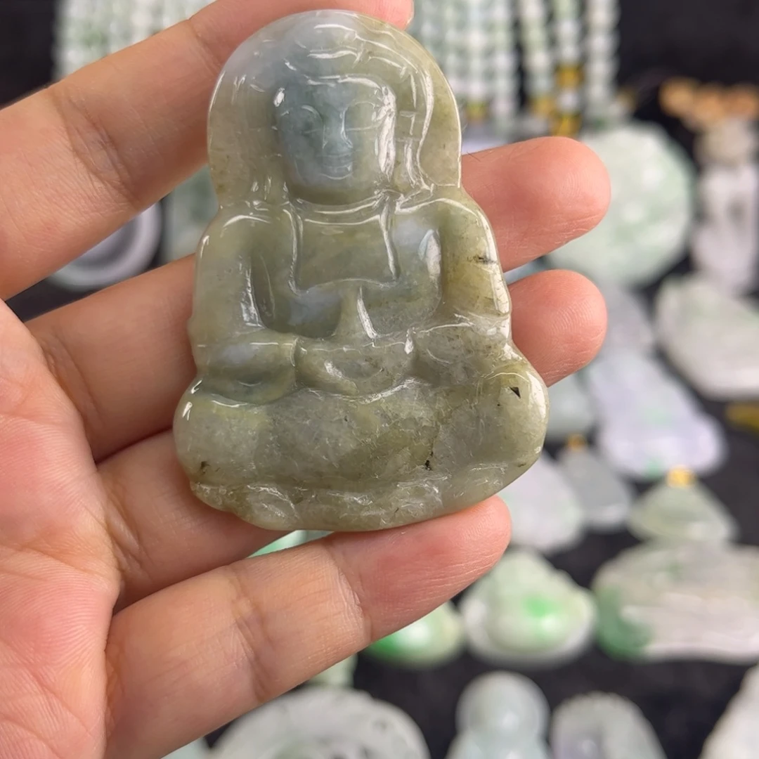 翡翠未镶嵌吊坠(不含链)瑕疵
