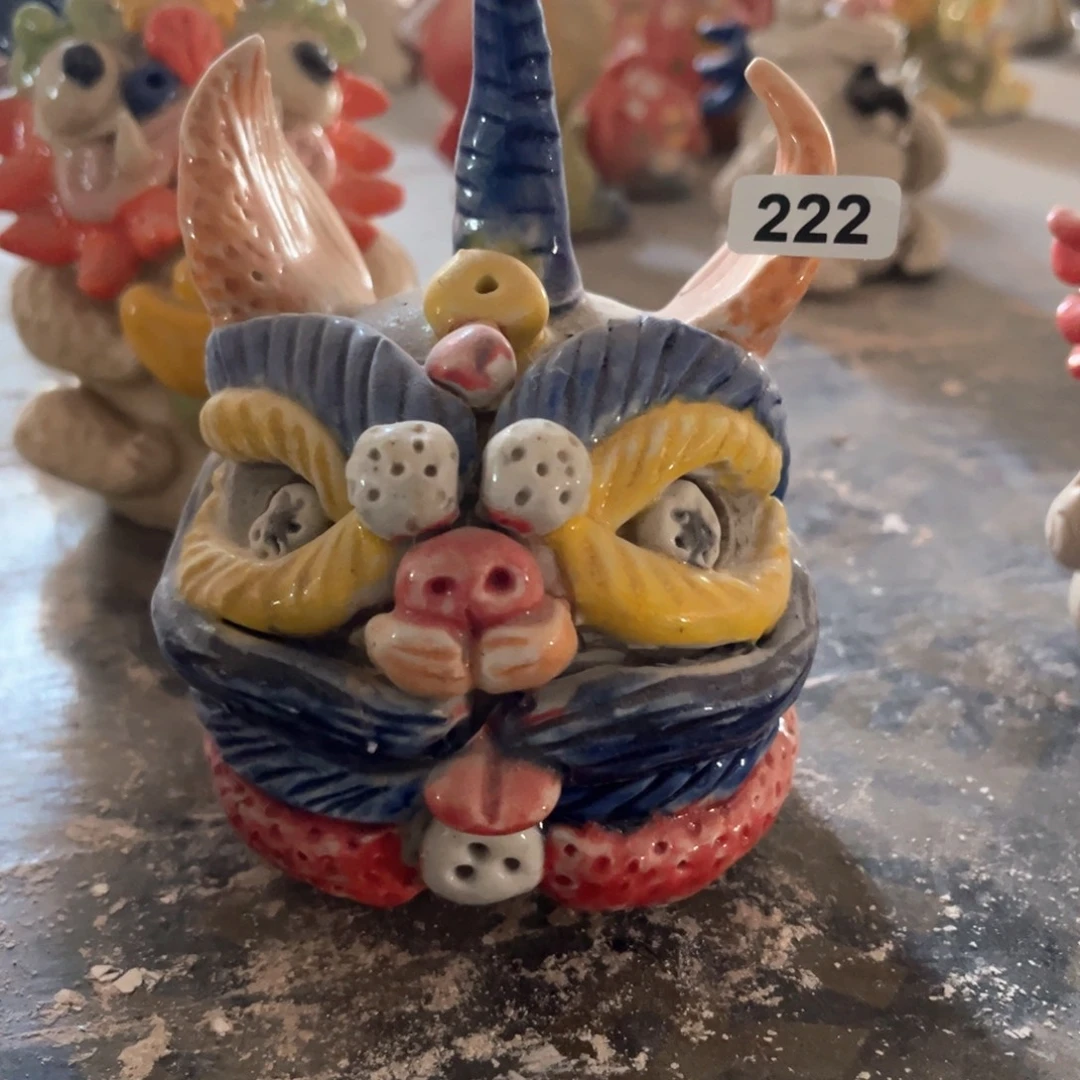 摆件纯手工抽象陶瓷摆件222